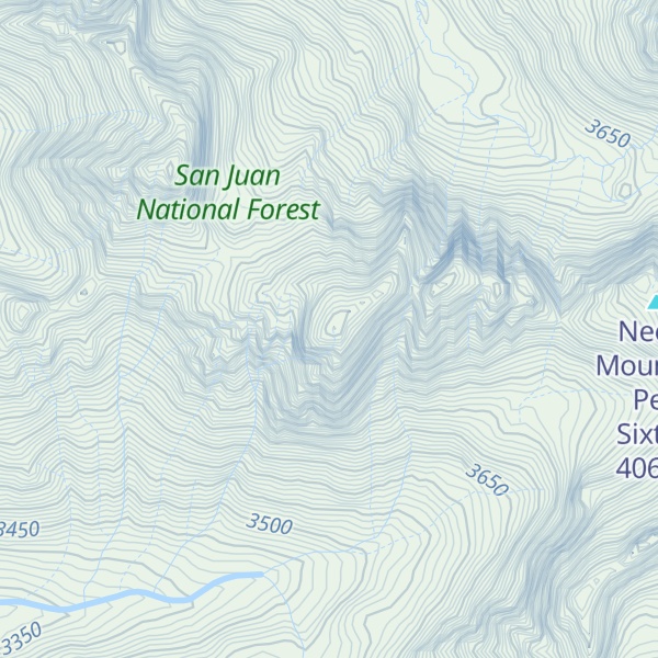 Map of Turret Peak