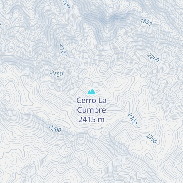 Map of Cerro La Cumbre