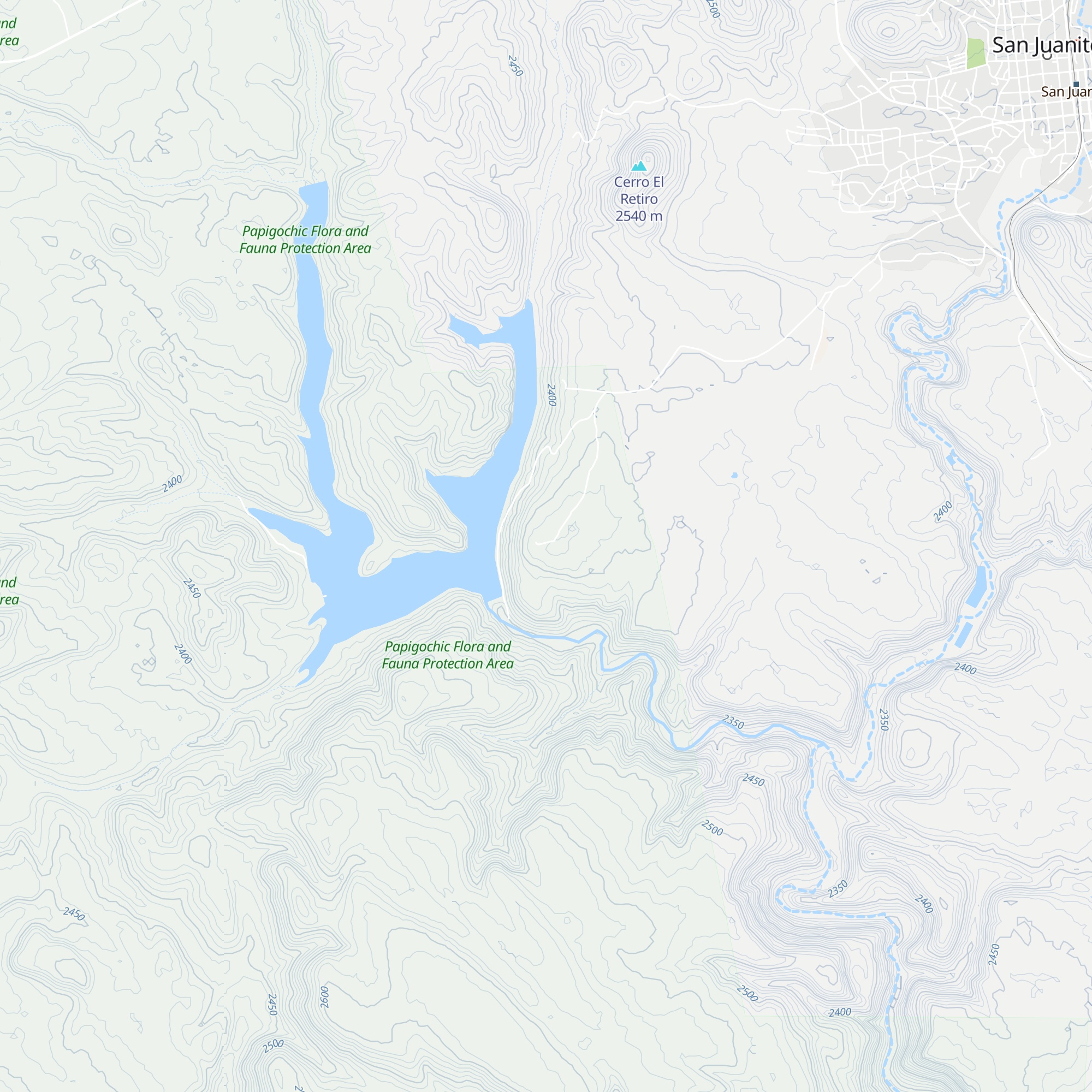 Cabañas Presa Situriachi map