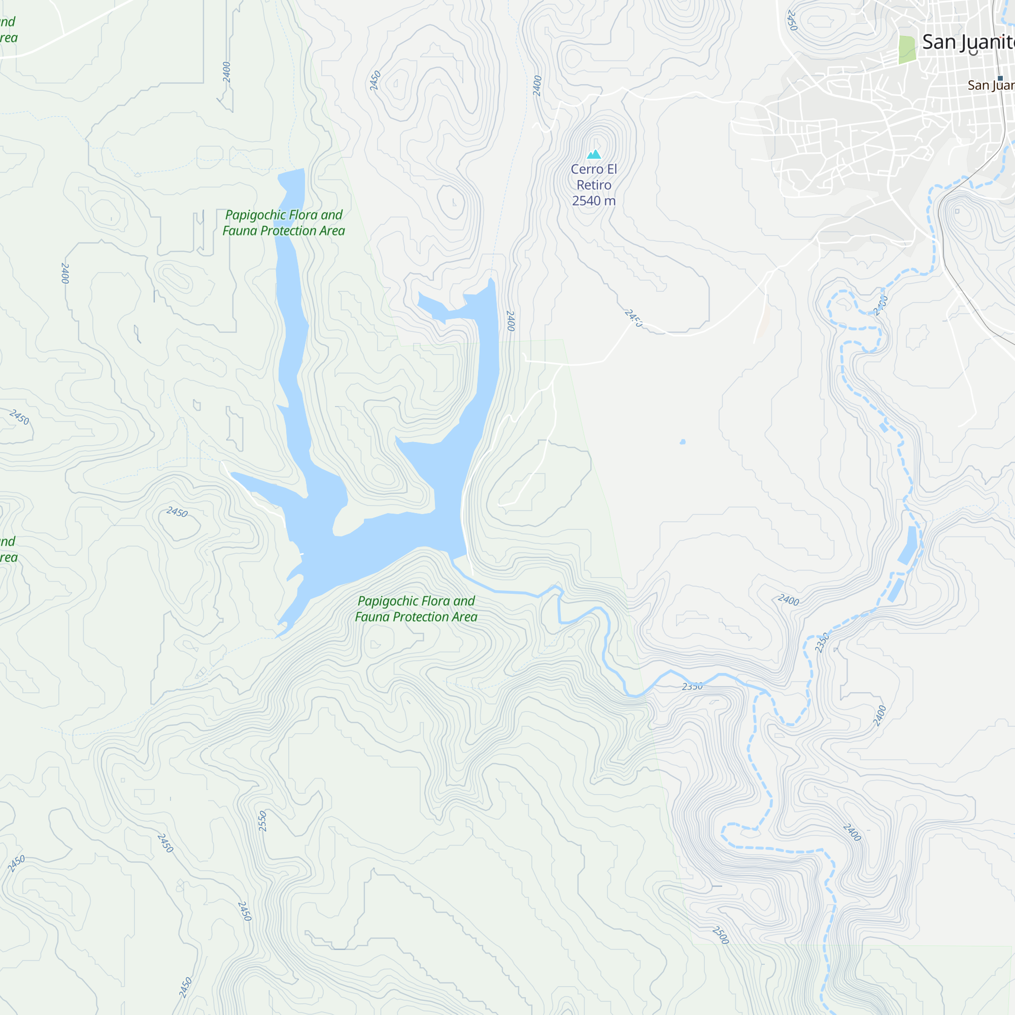 Cabañas Presa Situriachi map