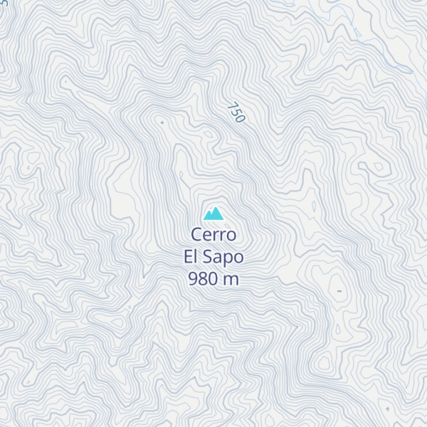Map of Cerro El Sapo