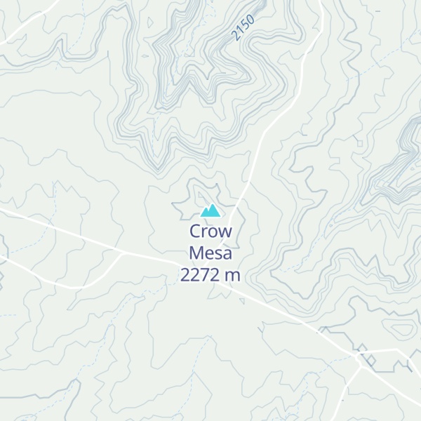 Map of Crow Mesa