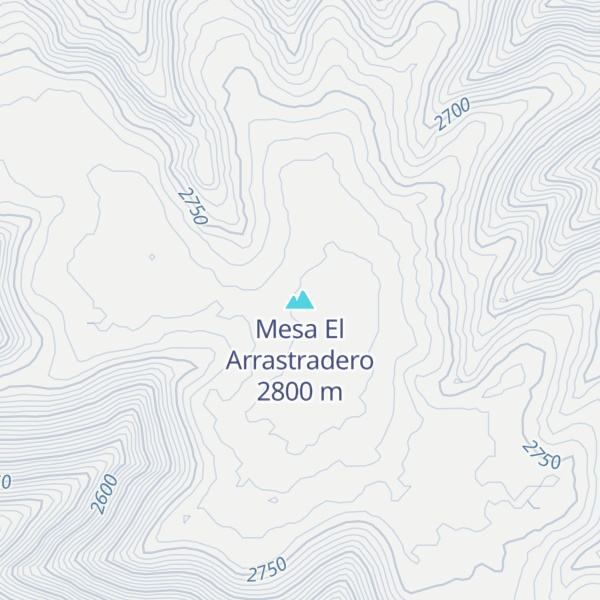 Map of Mesa El Arrastradero