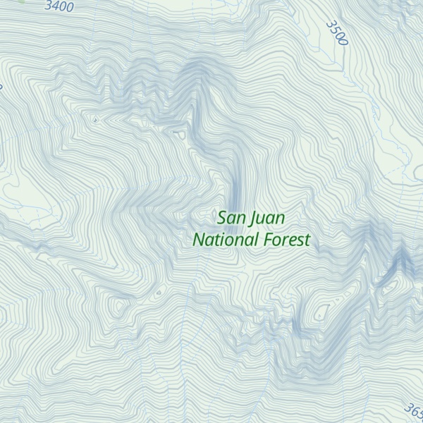 Map of Pigeon Peak