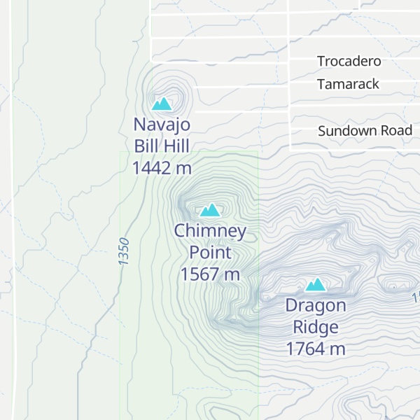 Map of Chimney Point