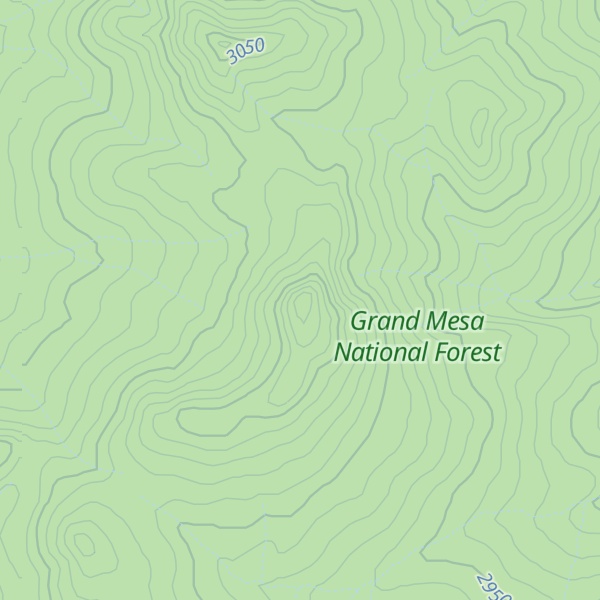 Map of Bronco Knob