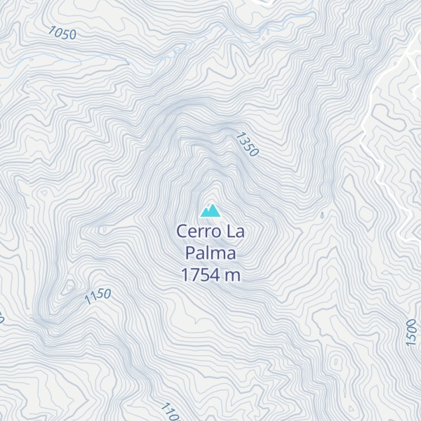 Map of Cerro La Palma