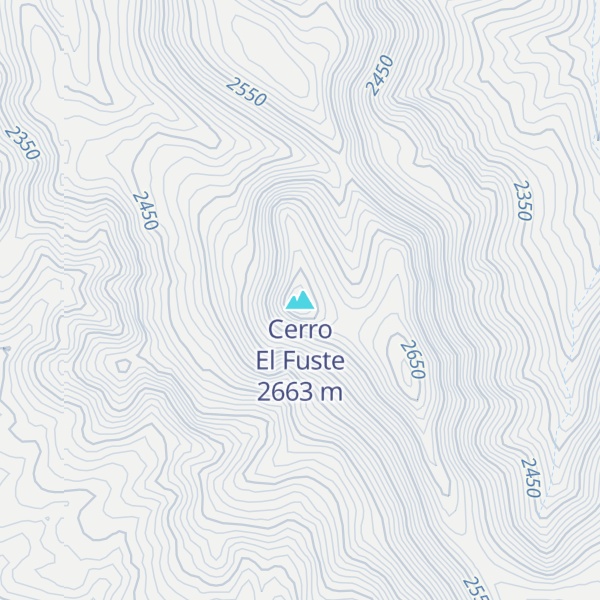 Map of Cerro El Fuste
