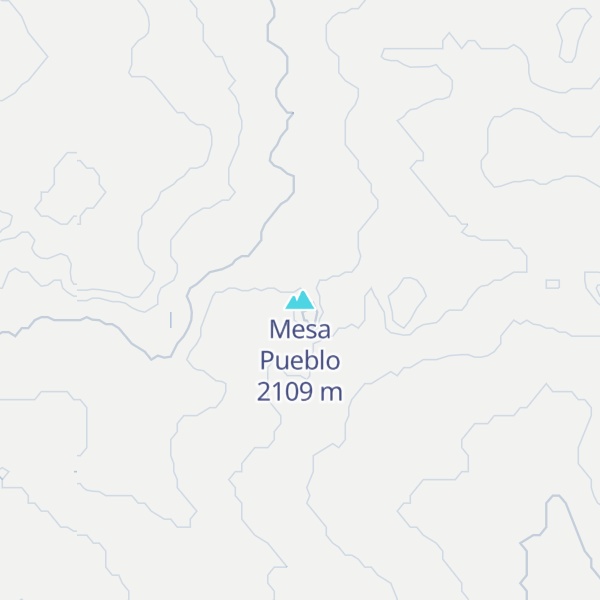 Map of Mesa Pueblo
