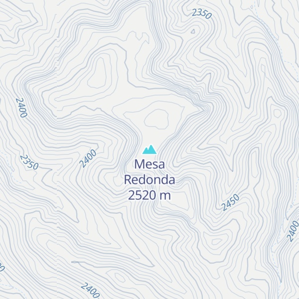 Map of Mesa Redonda