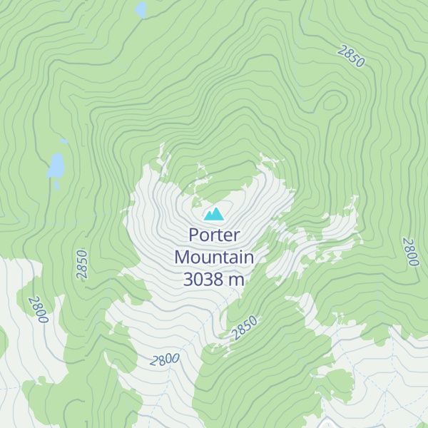 Map of Porter Mountain