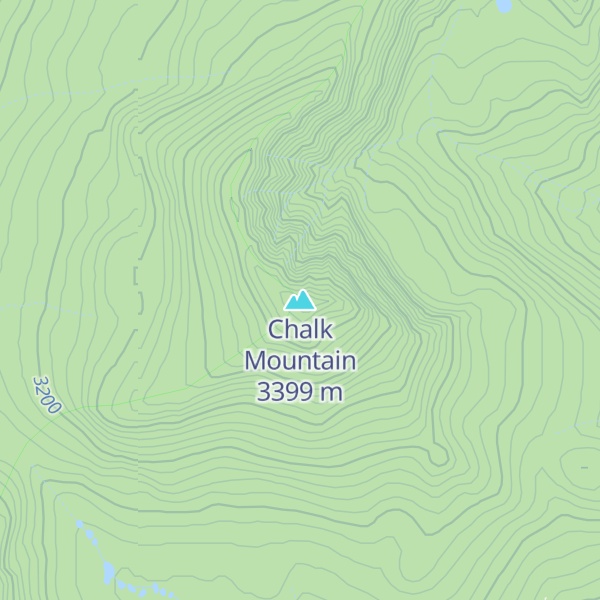 Map of Chalk Mountain