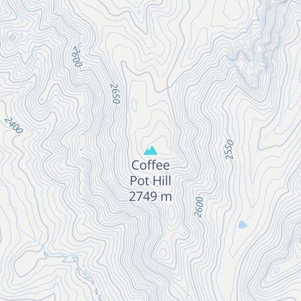 Map of Coffee Pot Hill
