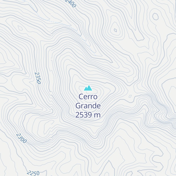 Map of Cerro Grande