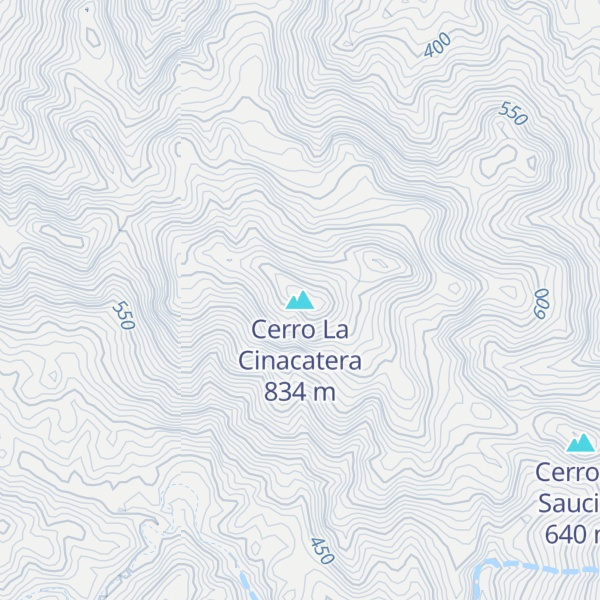 Map of Cerro La Cinacatera