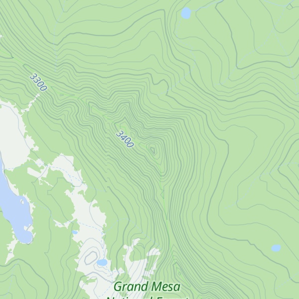 Map of Crater Peak