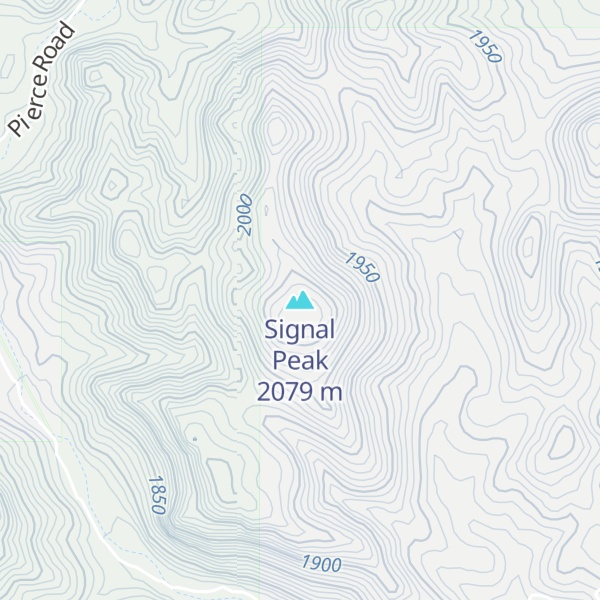 Map of Signal Peak