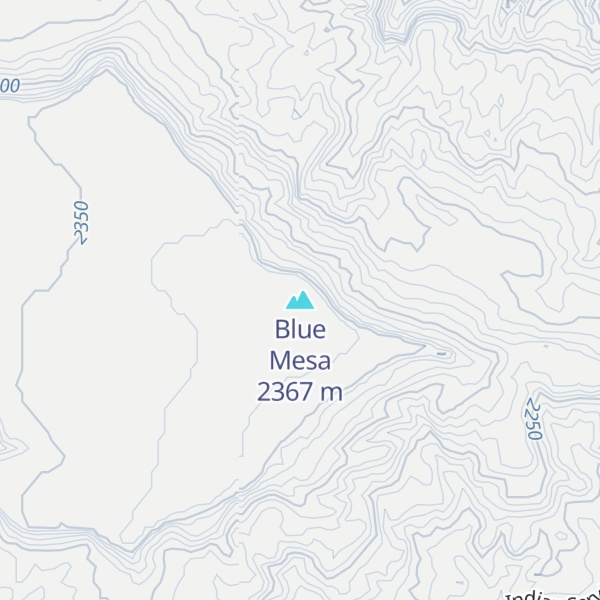 Map of Blue Mesa