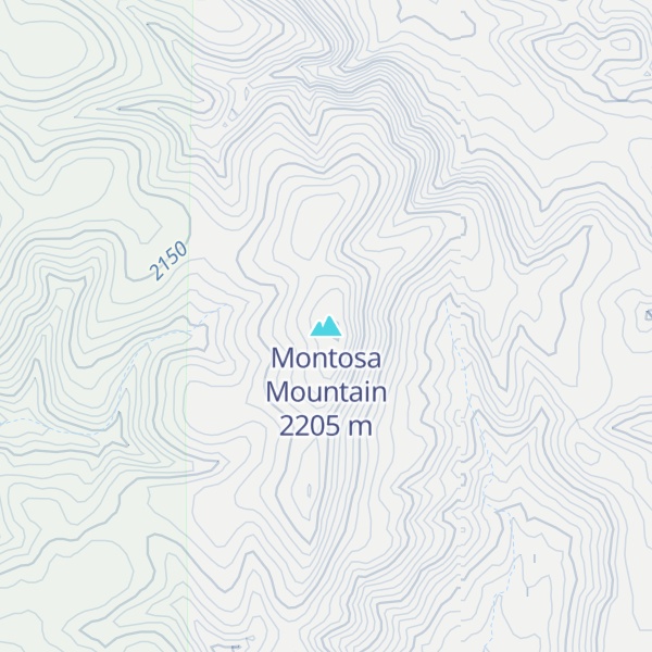 Map of Montosa Mountain