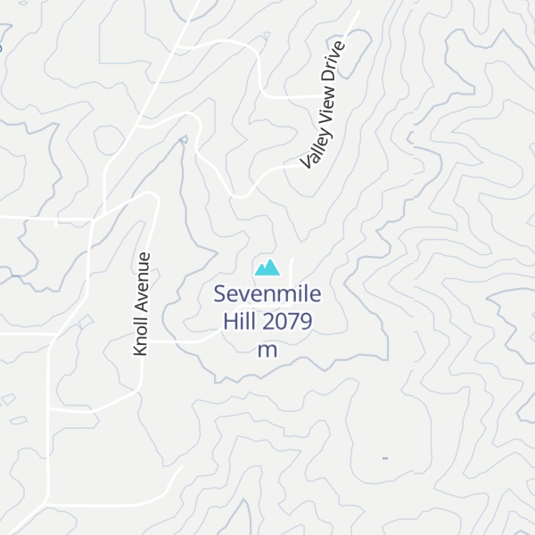 Map of Sevenmile Hill