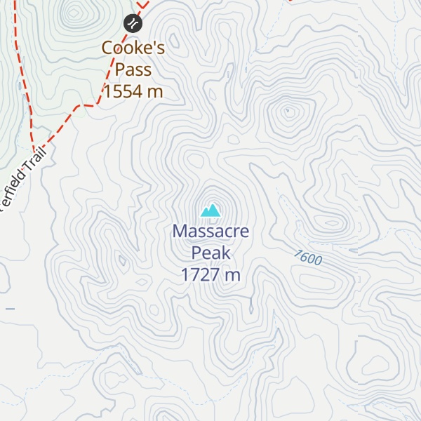 Map of Massacre Peak