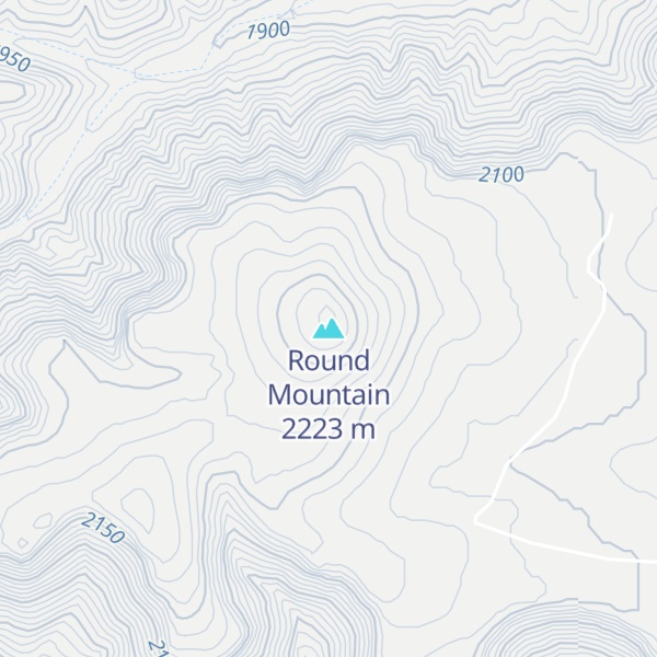 Map of Round Mountain
