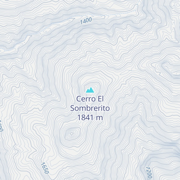 Map of Cerro El Sombrerito