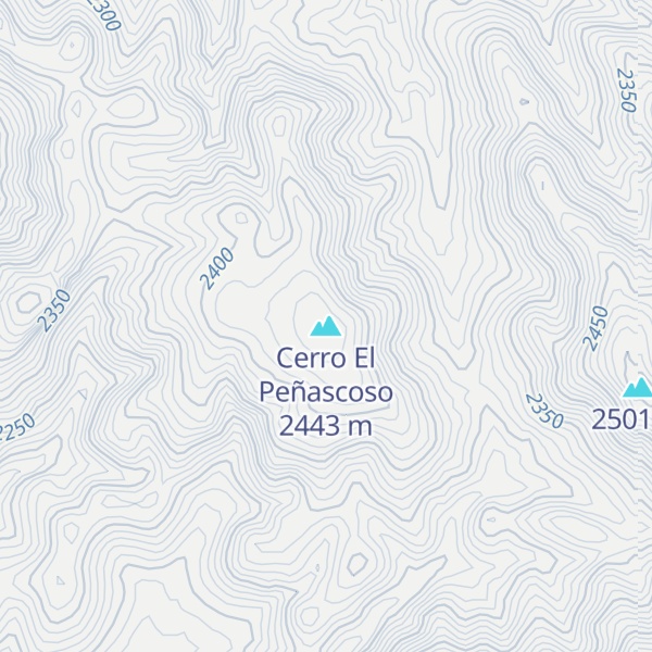 Map of Cerro El Peñascoso