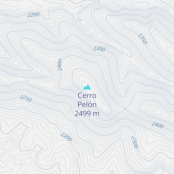 Map of Cerro Pelón