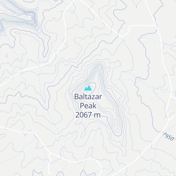Map of Baltazar Peak
