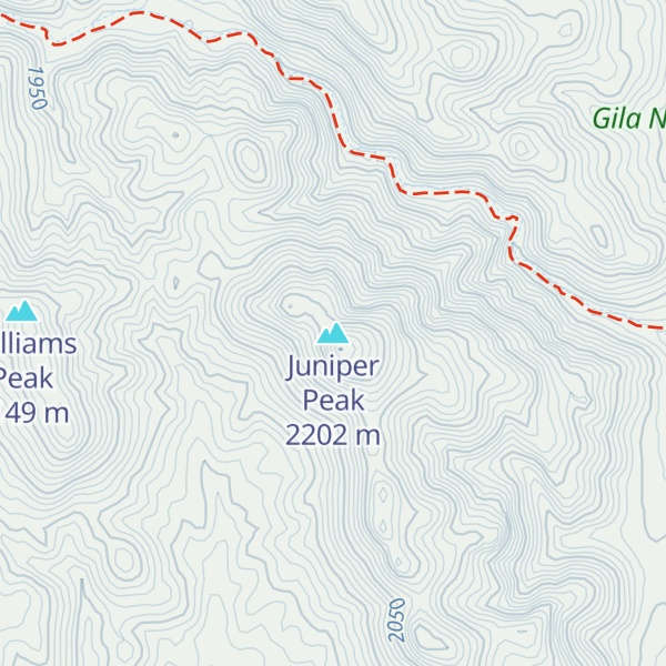 Map of Juniper Peak