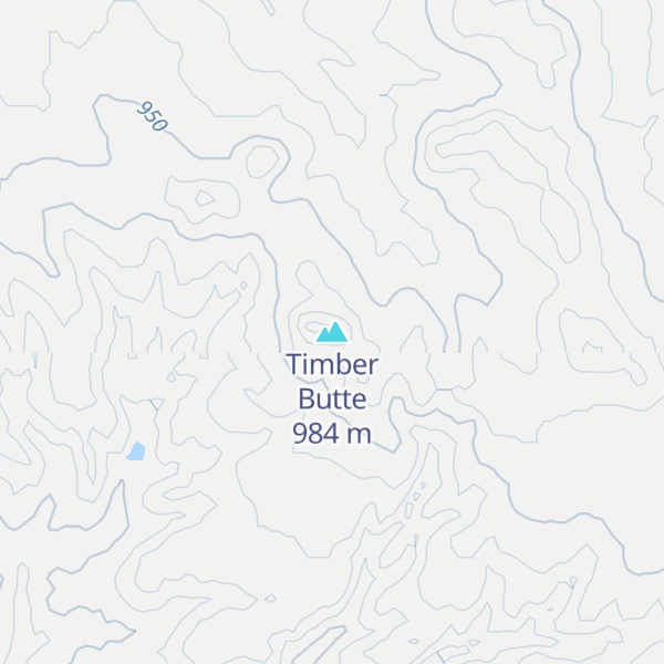 Map of Timber Butte