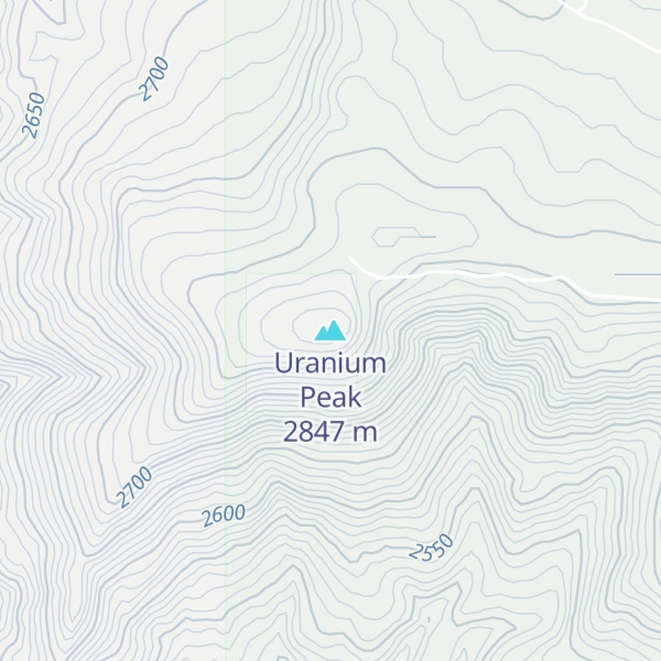 Map of Uranium Peak