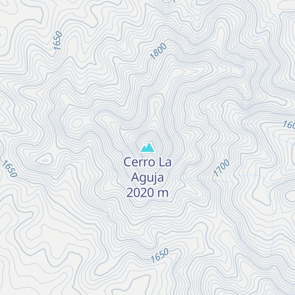 Map of Cerro La Aguja