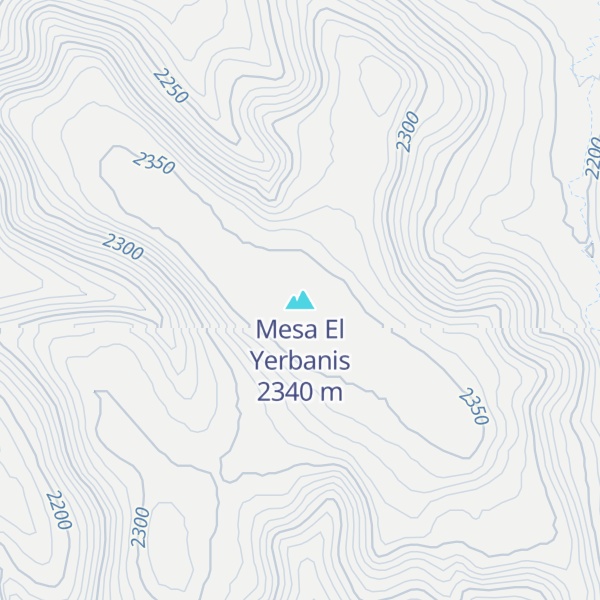 Map of Mesa El Yerbanis