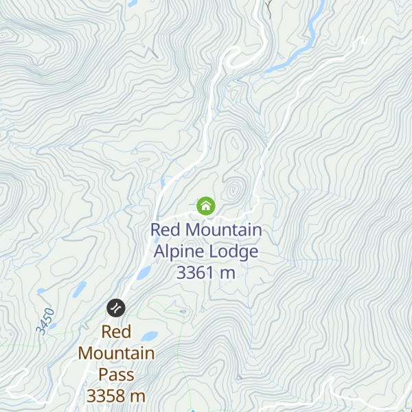 Map of Red Mountain Alpine Lodge