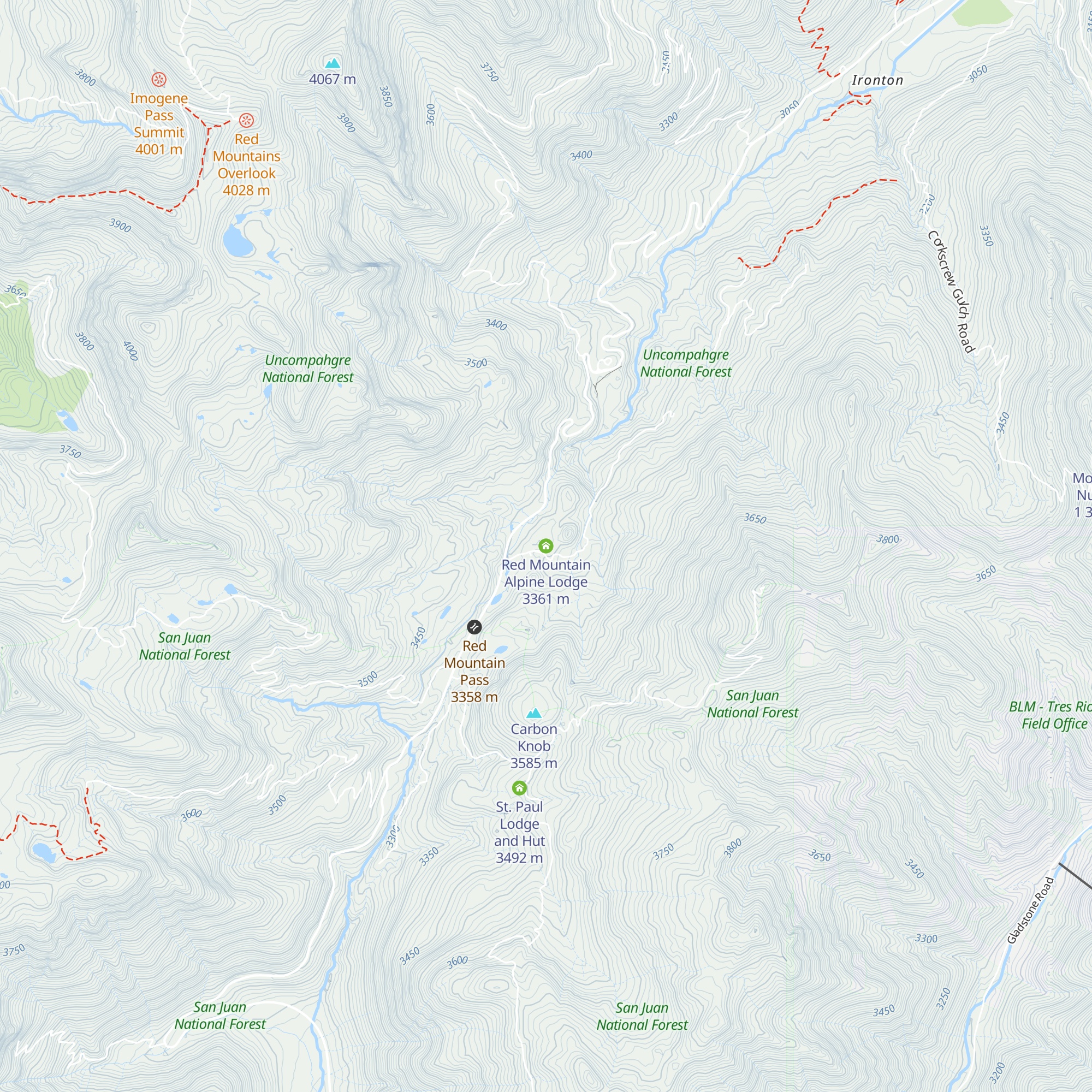 Red Mountain Alpine Lodge map