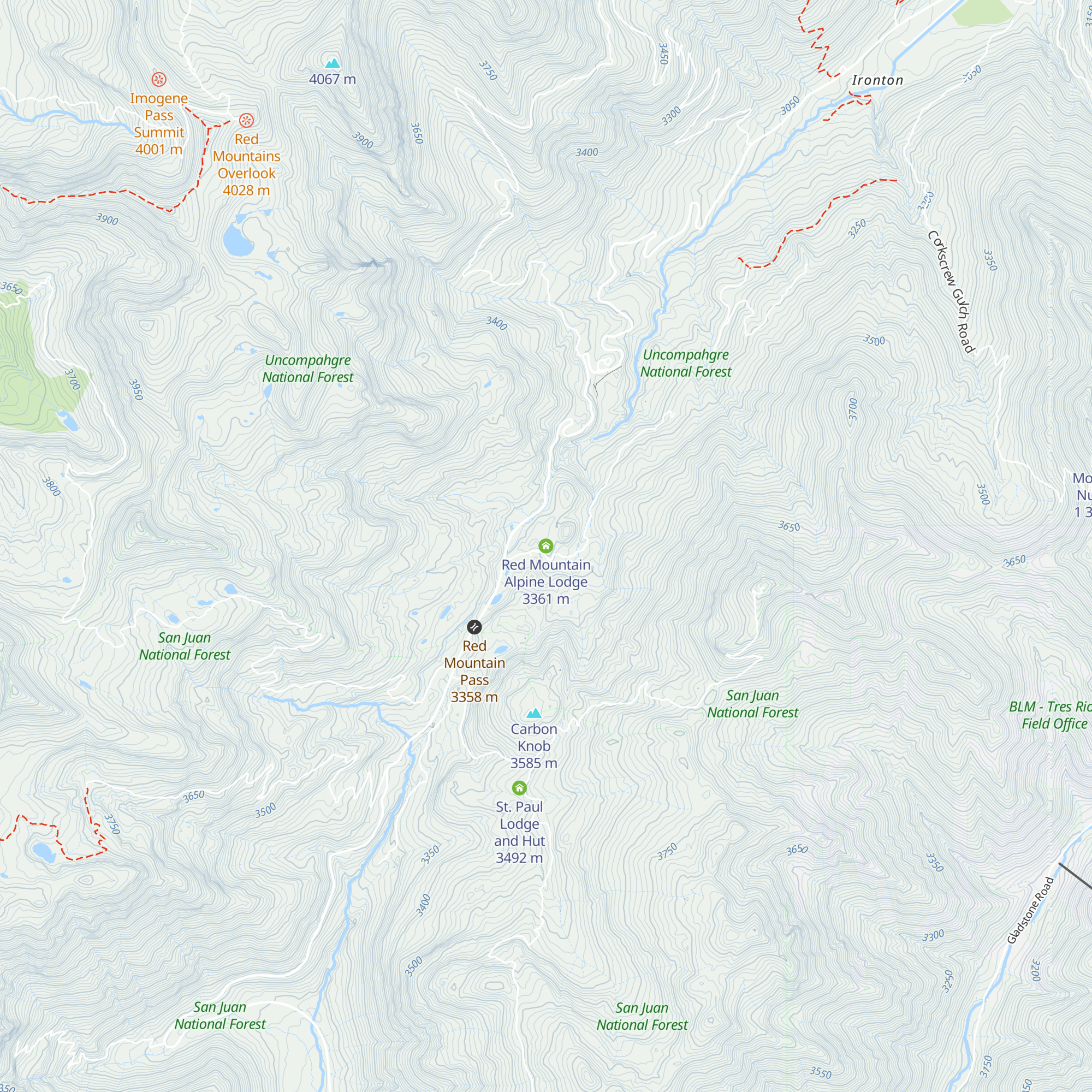 Red Mountain Alpine Lodge map