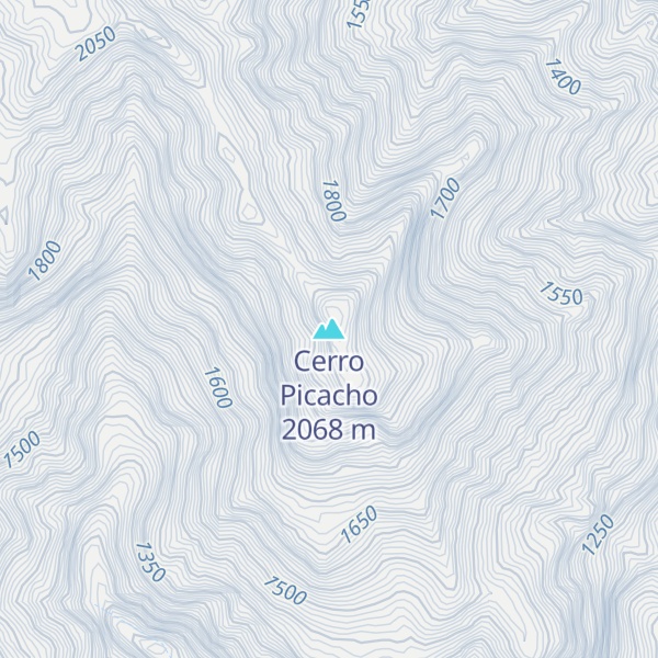 Map of Cerro Picacho