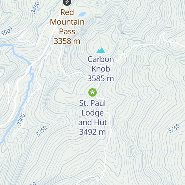Map of St. Paul Lodge and Hut