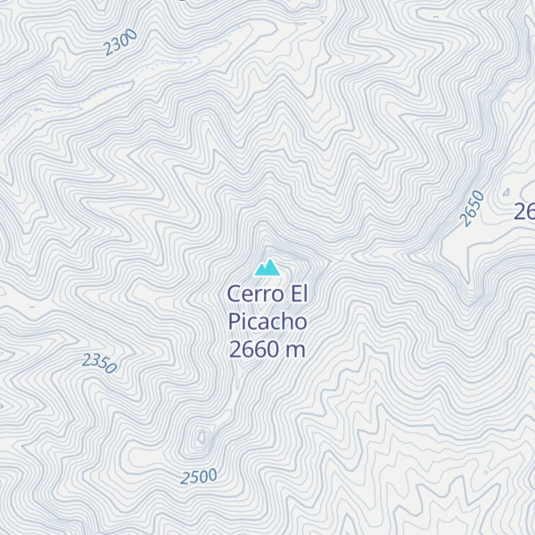 Map of Cerro El Picacho