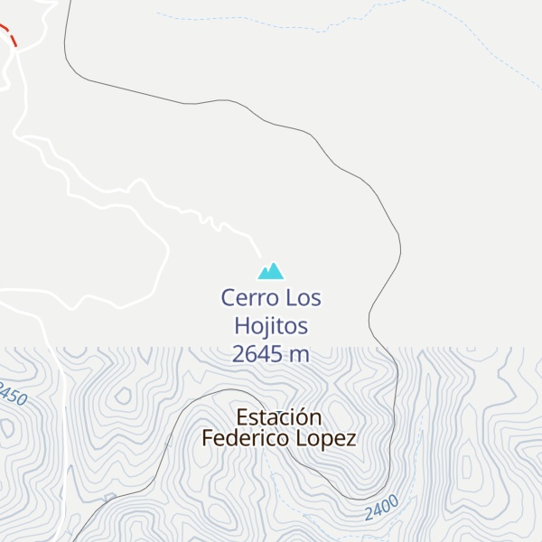 Map of Cerro Los Hojitos