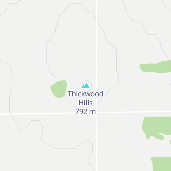 Map of Thickwood Hills
