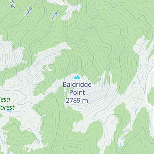Map of Baldridge Point
