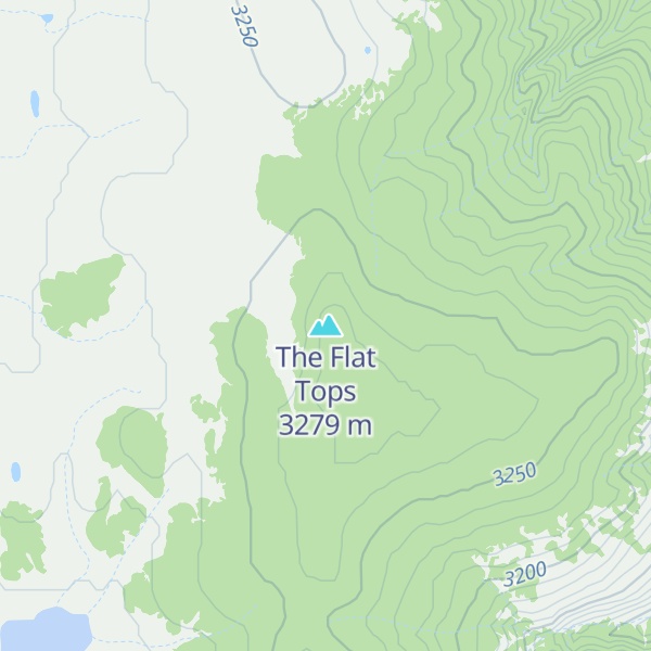 Map of The Flat Tops