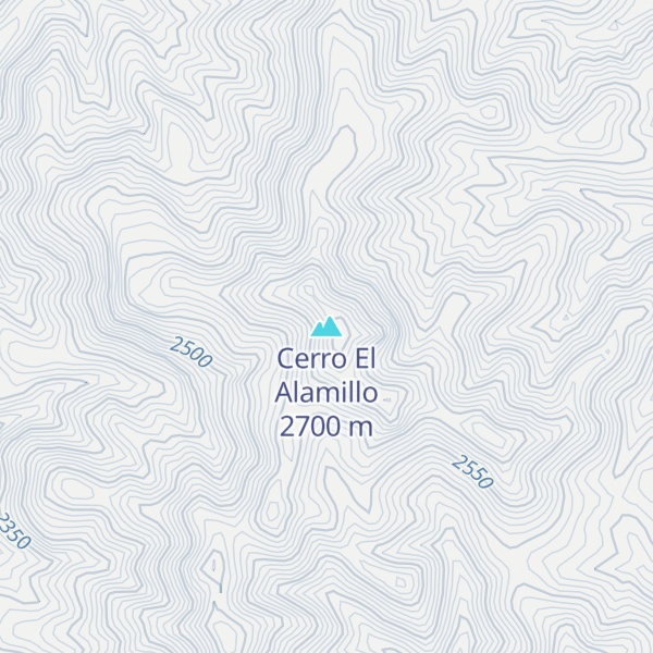 Map of Cerro El Alamillo