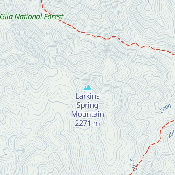 Map of Larkins Spring Mountain