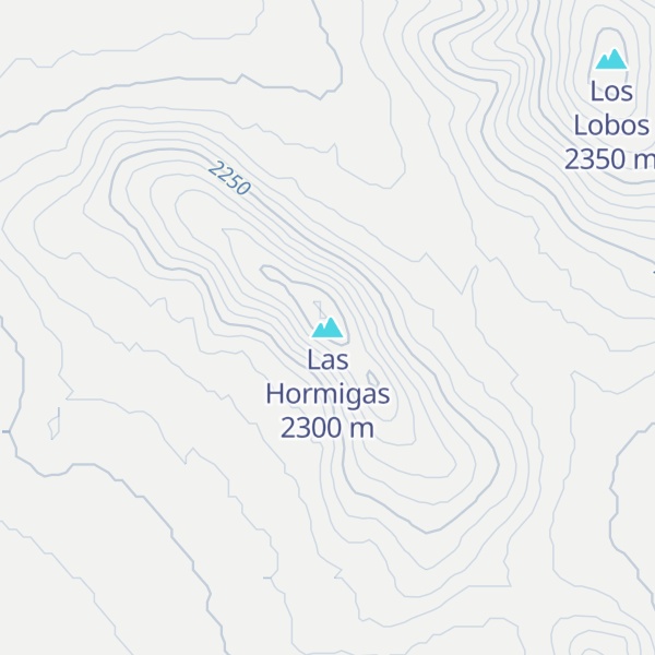Map of Las Hormigas