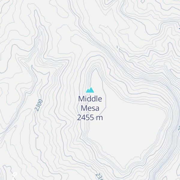 Map of Middle Mesa