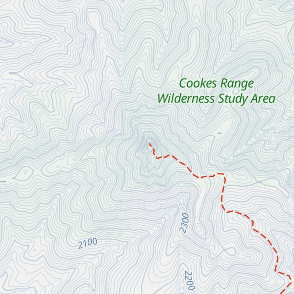 Map of Cookes Peak